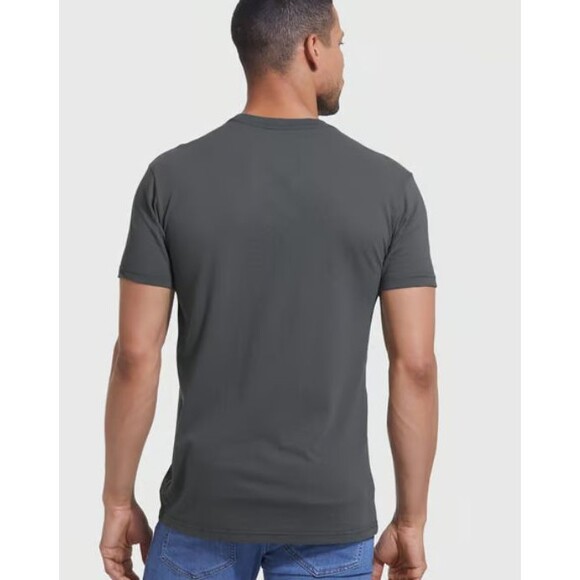 NWT True Classic Sz 2XL Carbon Gray Premium Fitted Crew Neck T-Shirt Tee TCT4100 - Picture 3 of 6